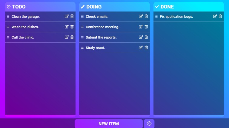 A a to-do list using glassmorphism style and react built with modern frontend techniques for responsive and reusable UI.