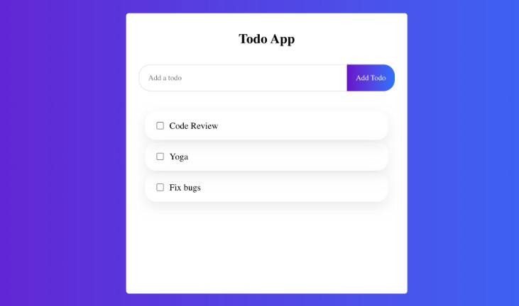 A a todo app built using typescript and react built with modern frontend techniques for responsive and reusable UI.