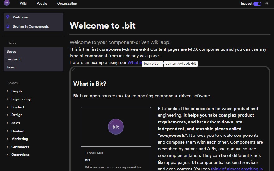 A a tool for composable software development built with modern frontend techniques for responsive and reusable UI.