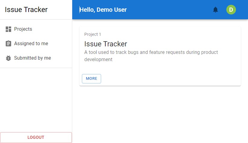 A a tool used to track bugs and feature requests during product development built with modern frontend techniques for responsive and reusable UI.