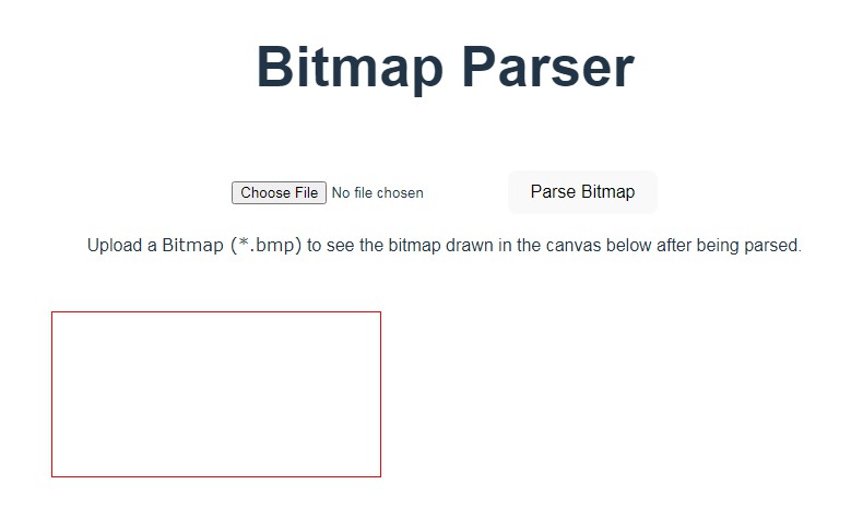 A a typescript implementation of bitmap parser built with modern frontend techniques for responsive and reusable UI.