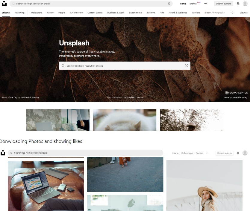 A a unsplash photo search app made in react built with modern frontend techniques for responsive and reusable UI.