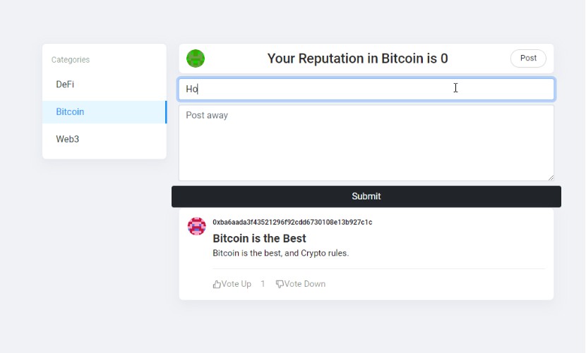A a web3 social network boilerplate using react.js built with modern frontend techniques for responsive and reusable UI.