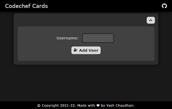 A a webapp to check friend's codechef rating and other details built with modern frontend techniques for responsive and reusable UI.