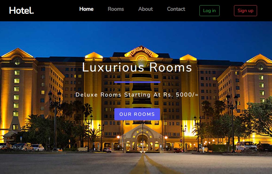 A admin panel of hotel management system with firebase realtime database integration built with modern frontend techniques for responsive and reusable UI.