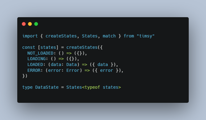 A agnostic functional state machine with epic type support built with modern frontend techniques for responsive and reusable UI.