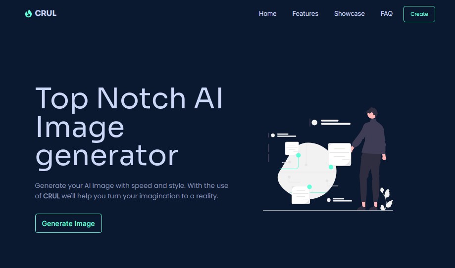 A an ai image generator that uses openai's dall-e and react built with modern frontend techniques for responsive and reusable UI.