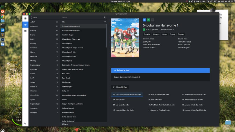 A an app to organize and track your downloaded anime built with modern frontend techniques for responsive and reusable UI.