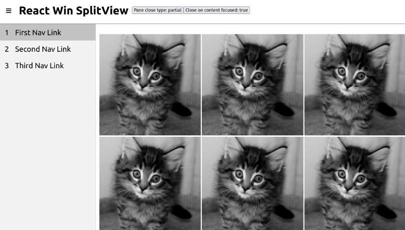 A an attempt to recreate the splitview component from winjs built with modern frontend techniques for responsive and reusable UI.