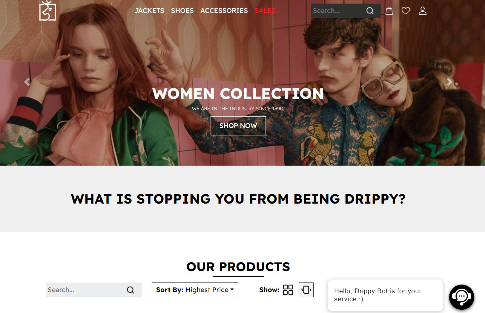 A an e-commerce project built using react.js and bootstrap built with modern frontend techniques for responsive and reusable UI.