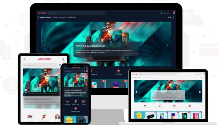 A an e-commerce project, developed by nextjs and typescript built with modern frontend techniques for responsive and reusable UI.