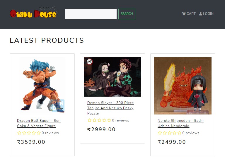 A an ecommerce website that build on react and django built with modern frontend techniques for responsive and reusable UI.