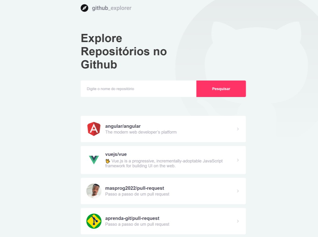 A a react app that aims to make a request to the github repository api built with modern frontend techniques for responsive and reusable UI.