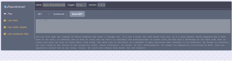 A a console for fermyon/spin apps built with modern frontend techniques for responsive and reusable UI.