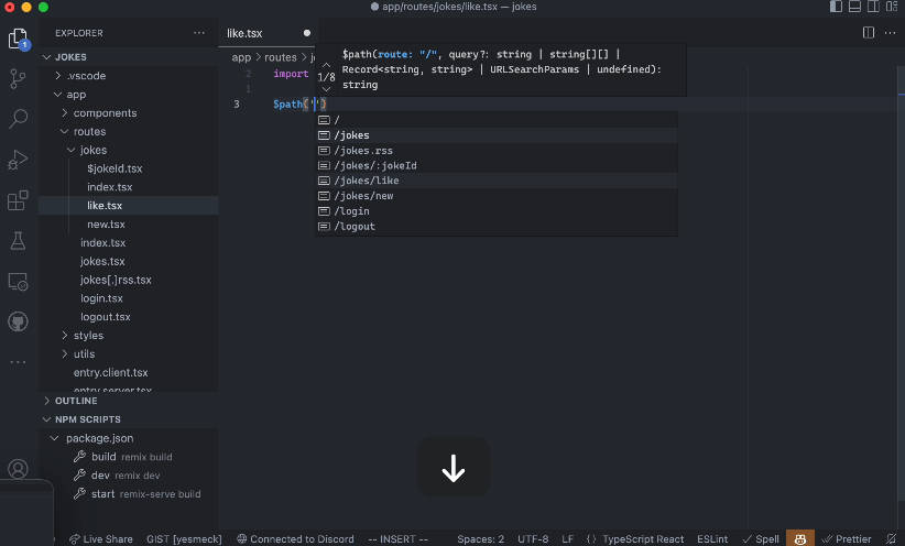 A automatically generates typesafe helper functions for manipulating internal links in your remix apps built with modern frontend techniques for responsive and reusable UI.