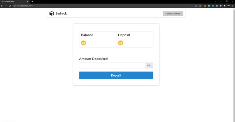 A bedrock: a bankless savings account built with modern frontend techniques for responsive and reusable UI.