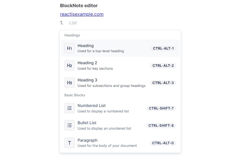 A blocknote editor: a notion-style text editor built with react built with modern frontend techniques for responsive and reusable UI.
