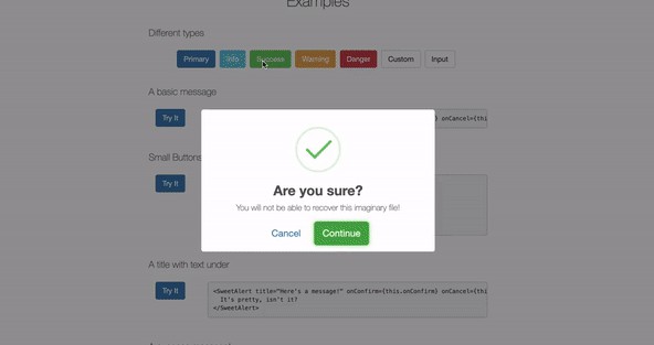 A bootstrap alert as react component built with modern frontend techniques for responsive and reusable UI.
