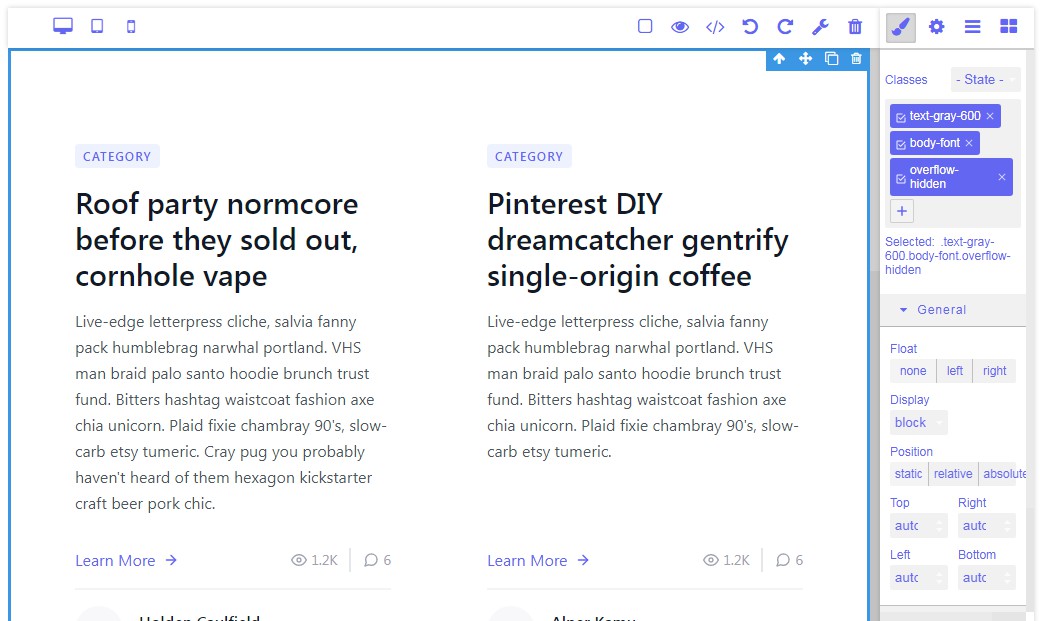 A build landing pages visually right in your react or next.js projects built with modern frontend techniques for responsive and reusable UI.