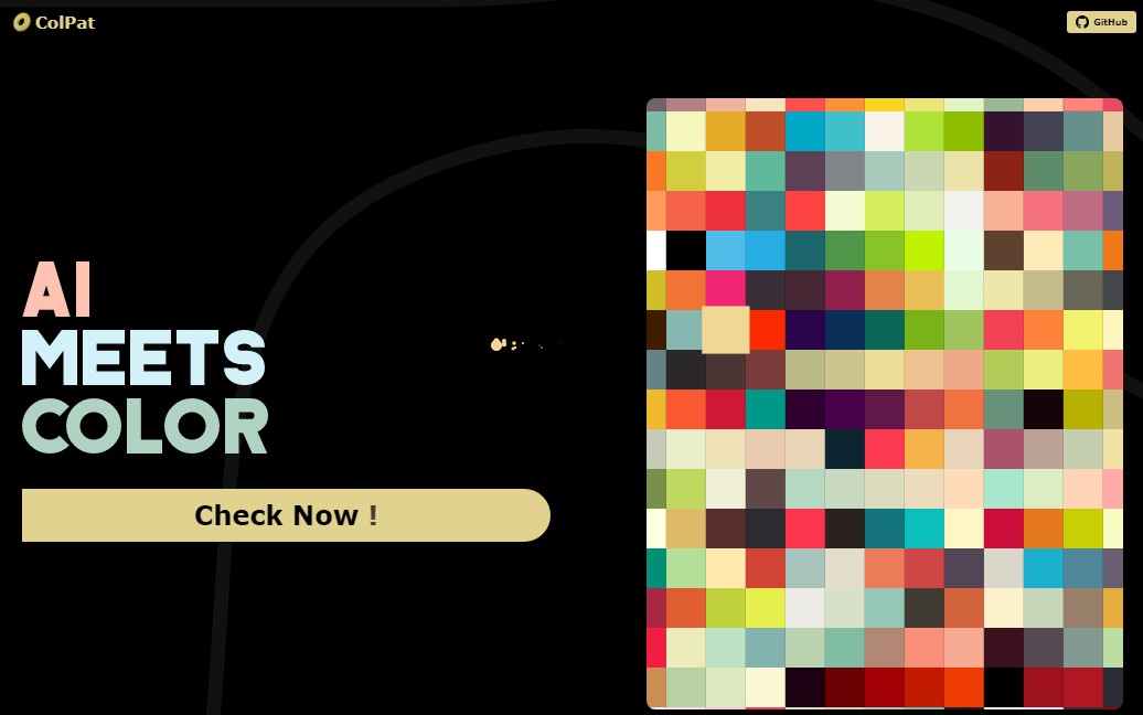 A colpat : color palette and design tool built with react built with modern frontend techniques for responsive and reusable UI.