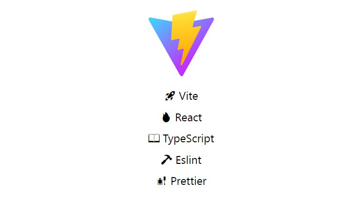 A create a new project with vite, react js, typescript, eslint, prettier in just 1 second built with modern frontend techniques for responsive and reusable UI.
