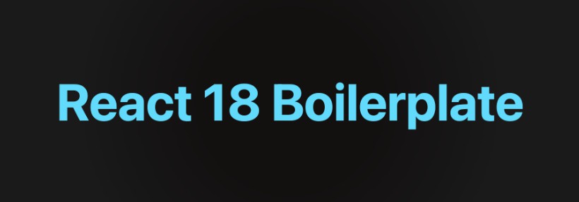 A create easy and simple react18 boilerplate built with modern frontend techniques for responsive and reusable UI.