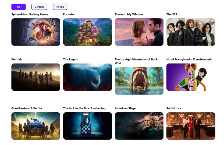 A create framer-motion filter animation using react.js built with modern frontend techniques for responsive and reusable UI.