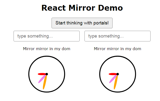 A create synchronized replicas of a react dom element built with modern frontend techniques for responsive and reusable UI.