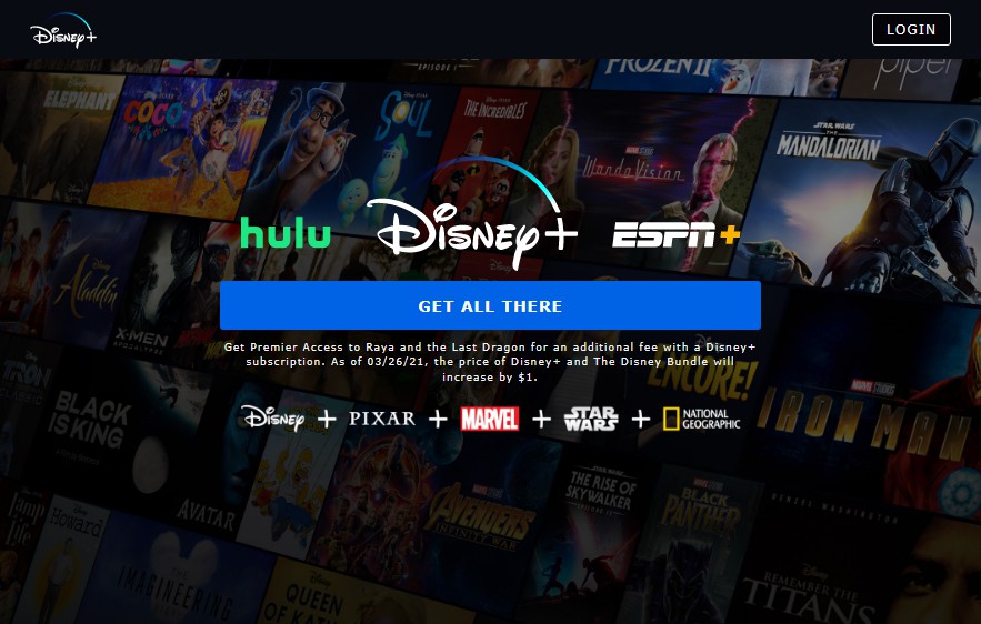 A disney plus clone created with reactjs built with modern frontend techniques for responsive and reusable UI.