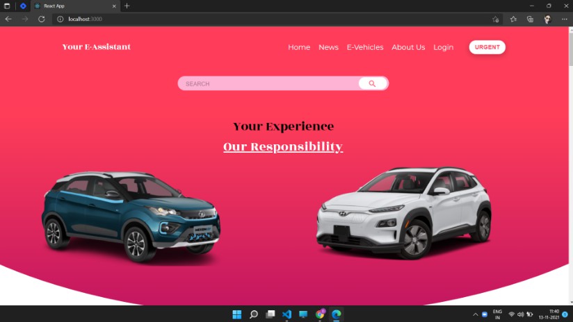 A electric vehicle management project built with react built with modern frontend techniques for responsive and reusable UI.