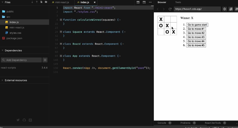 A 400 lines of mini-react, a minimal model with asynchronous interruptible updates built with modern frontend techniques for responsive and reusable UI.
