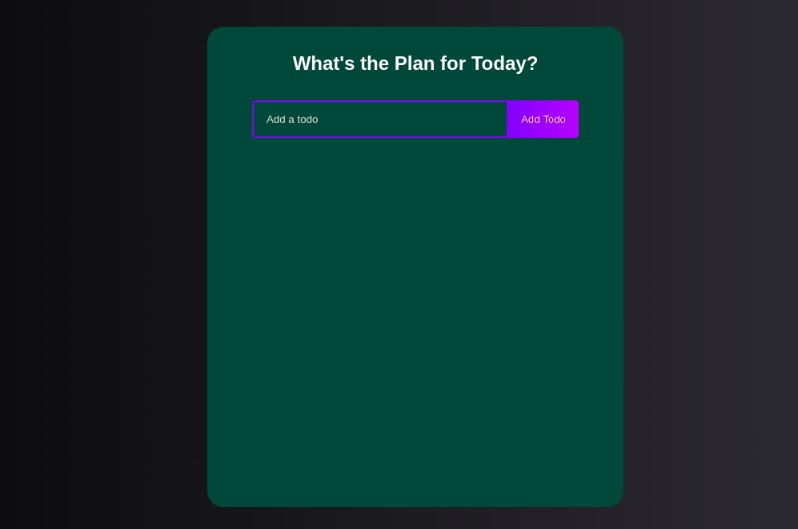 A a tool which organize daily activites, and gives you a list where you can mark completed tasks built with modern frontend techniques for responsive and reusable UI.