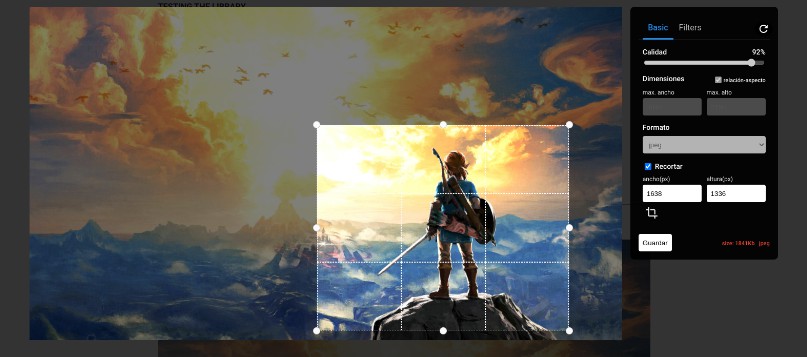 A image picker editor library for react.js built with modern frontend techniques for responsive and reusable UI.