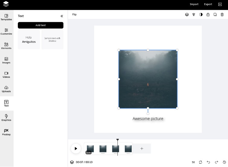 A image, presentation and video editor. canva clone built with modern frontend techniques for responsive and reusable UI.