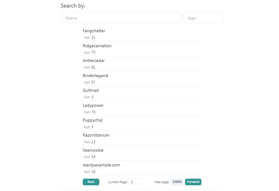 A in-memory filter pagination built with react built with modern frontend techniques for responsive and reusable UI.