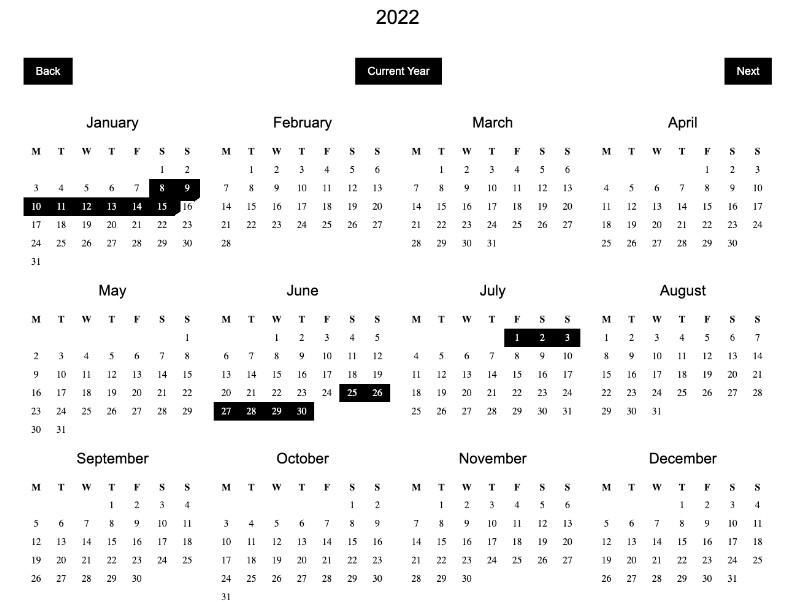 A lightweight availability/bookings calendar built with react and typescript built with modern frontend techniques for responsive and reusable UI.
