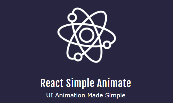 A make web animation simple with react built with modern frontend techniques for responsive and reusable UI.