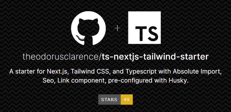 A next.js + tailwind css + typescript starter built with modern frontend techniques for responsive and reusable UI.