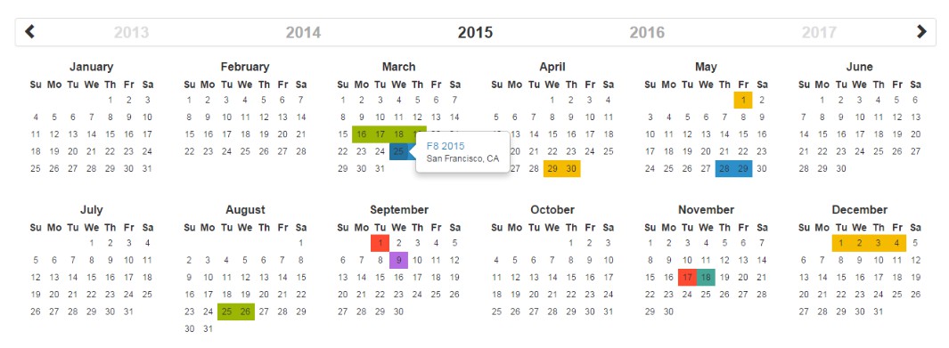 A official react wrapper for the year-calendar widget built with modern frontend techniques for responsive and reusable UI.