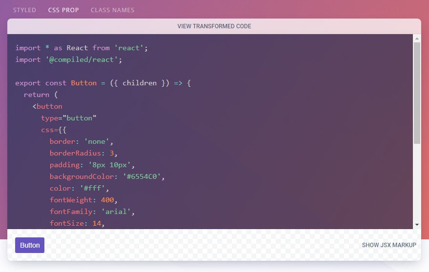 A a familiar and performant compile time css-in-js library for react built with modern frontend techniques for responsive and reusable UI.
