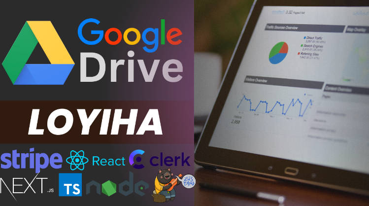 A a feature-rich google drive clone with next.js, firebase, stripe, and clerk built with modern frontend techniques for responsive and reusable UI.