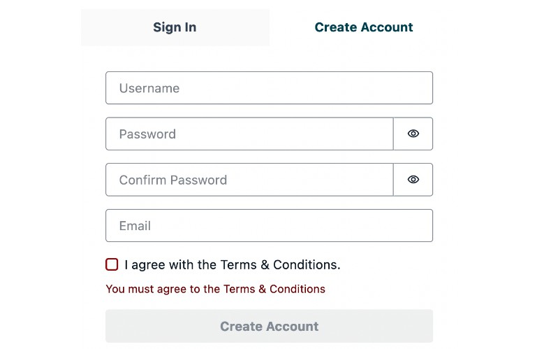 A react app with amplify authentication using typescript built with modern frontend techniques for responsive and reusable UI.