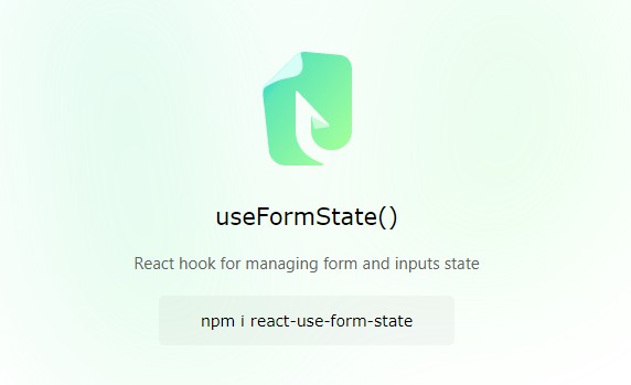 A react hook for managing form and inputs state built with modern frontend techniques for responsive and reusable UI.