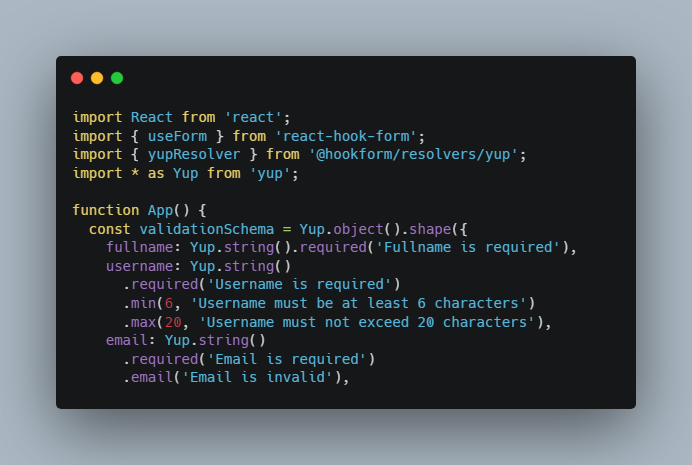 A react hook form validation example with react-hook-form 7 and bootstrap 4 built with modern frontend techniques for responsive and reusable UI.