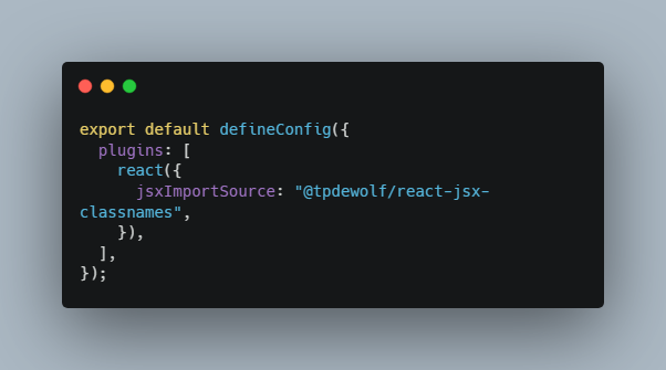 A react jsx runtime for adding a classnames or clsx prop built with modern frontend techniques for responsive and reusable UI.