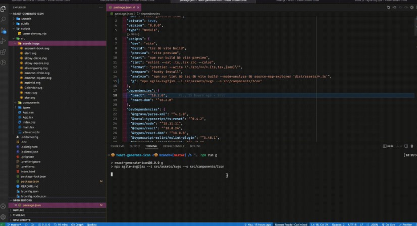 A script generate svg react component built with modern frontend techniques for responsive and reusable UI.