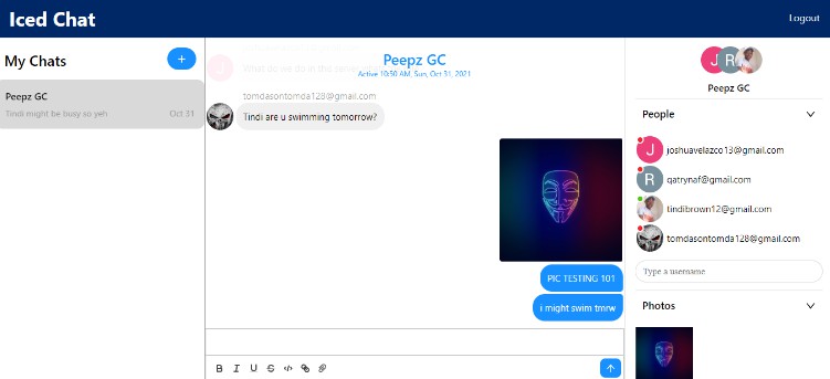 A a full realtime chat application with social auth and dedicated chat apis/sockets built with modern frontend techniques for responsive and reusable UI.