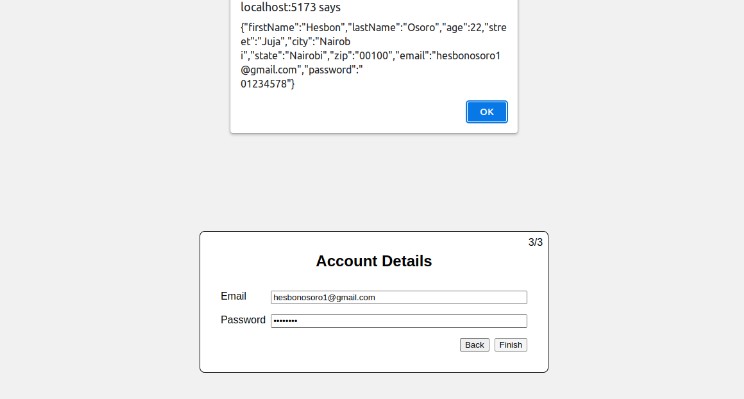 A simple multistep form in react and typescript built with modern frontend techniques for responsive and reusable UI.