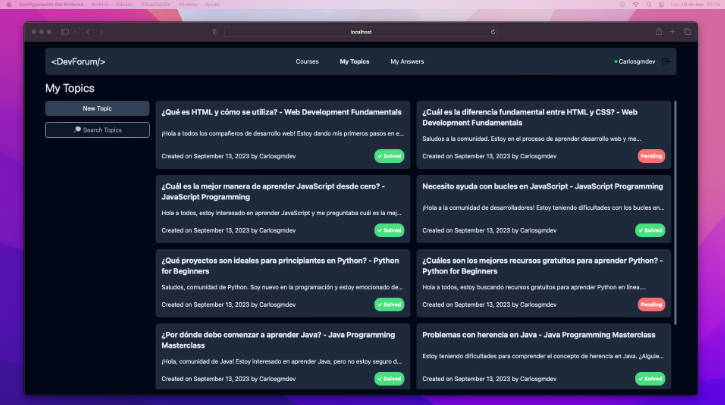 A a full stack web application for developer community built with modern frontend techniques for responsive and reusable UI.