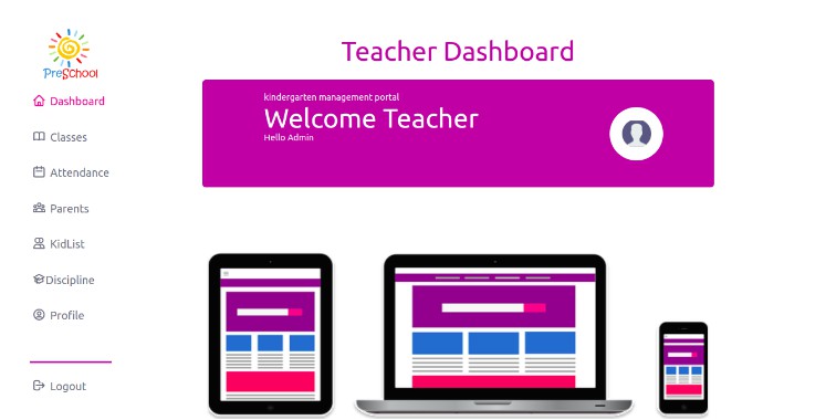 A a fullstack application for managing a kindergarten built with modern frontend techniques for responsive and reusable UI.
